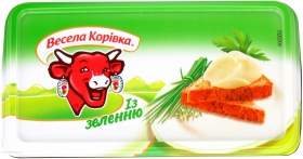 Сир плавлений з зеленню Весела Корівка 60% 180г