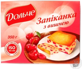 Запеканка Дольче с вишней 4.5% 350г Украина