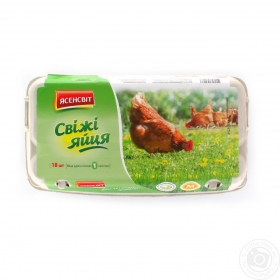 Яйцо куриное Ясенсвит Семейная упаковка С1 18шт Украина