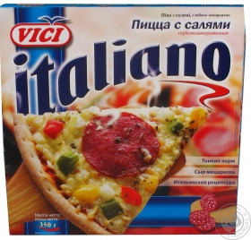 Піцца з салямі Italiano Vici 350г