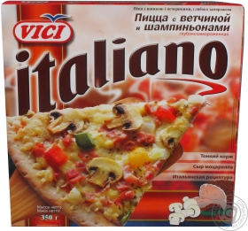 Піцца з шинкою та печерицями Italiano Vici 350г