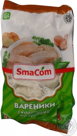 Вареники з картоплею та грибами SmaCom 900г