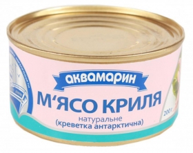 М&#39;ясо Криля натуральне з додаванням олії Аквамарин 200г