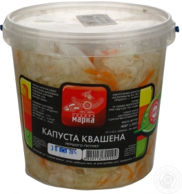 Капуста квашена Чудова Марка, 0,9кг