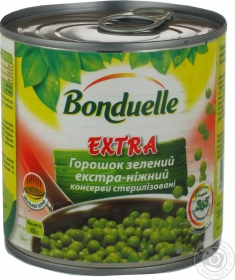 Горошок зелений Bonduelle Extra з/б 400г