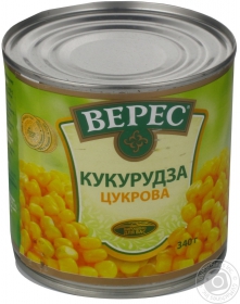 Кукуруза Верес сахарная 340г Украина