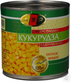 Кукурудза цукрова ASP 340г