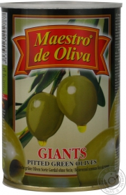 Оливки Maestro de Oliva гігантські без кісточки 432мл