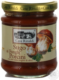 Соус томатний Casa Rinaldi з Білими грибами 190г