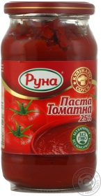 Паста томатна Руна 25% 490г