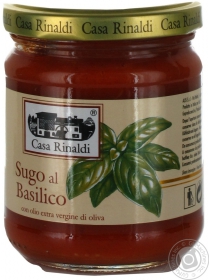 Соус томатний Casa Rinaldi з базиліком 190г