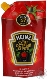 Кетчуп Heinz супер гострий д/п 350г