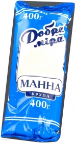 Крупа Добра мира манная 400г Украина