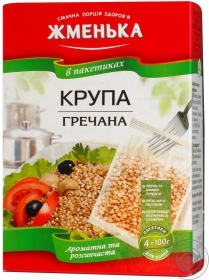 Крупа Жменька гречневая в пакетиках 400г Украина