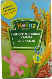 Каша Heinz Асорті рис,гречка,овес,пшениця 200г