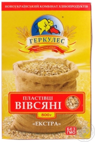 Пластівці вівсяні Новоукраїнка 800г