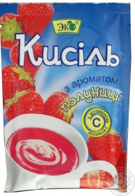Кисель Эко со вкусом клубники 90г Украина