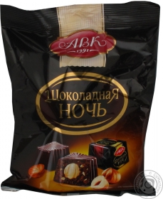 Конфеты Авк Шоколадная Ночь 250г Украина