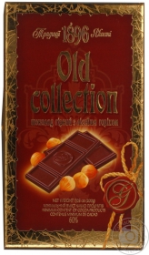 Шоколад гіркий з лісовими горіхами Old Collection Бісквіт-Шоколад ХБФ 200г