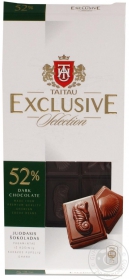 Шоколад 52% Преміум класу  Tai Tau Meskenas 100г