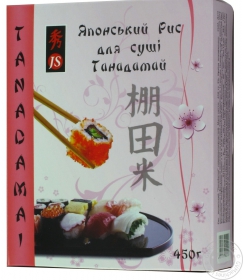 Рис Японський для суші Танадамай JS 450г