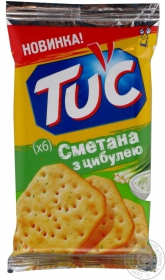 Крекер солоний сметана та цибуля Тuc 21г