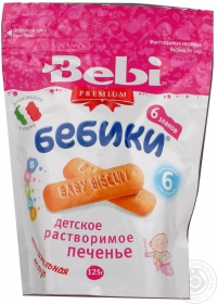 Печиво Bebi дитяче Бебіки 6 злаків 125г