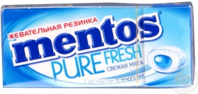 Гумка жувальна Mentos Pure Fresh м&#39;ята 15г