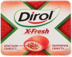 Гумка жувальна Dirol X-Fresh полунична свіжість 18г