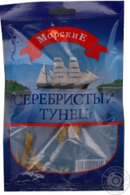 Тунец Морские серебристый солено-сушеный 36г Украина