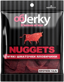 М&#39;ясо суш.Nuggets ЯловичинаТехаська в&#39;ялена ObJerky 25г