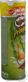 Чіпси картопляні Pringles Sour-Cream &amp; Dill Сметана-кріп 165г