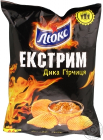 Чипсы Люкс Экстрим со вкусом горчицы 80г Украина