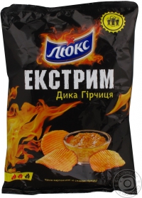 Чипсы Люкс Экстрим со вкусом горчицы 140г Украина