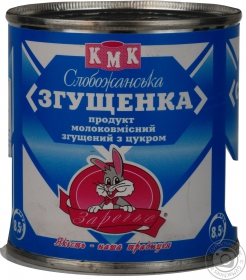 Продукт молоковмісний згущенка Слобожанська Заріччя 8,5%  370г