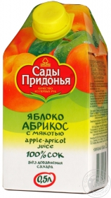 Сік Сади Придоння яблуко-абрикос 500мл