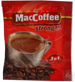 Кава розчинна 3в1 MacCoffee strong 12г