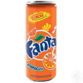 Напиток Фанта с апельсиновым соком 250мл Украина
