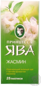 Чай зелений Жасмін Принцеса Ява пакет з/я 1,5г*25шт