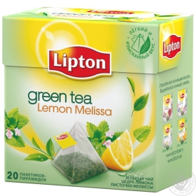 Чай зелений з пелюстками лимоної м&#39;яти Lipton 12х20*32гр