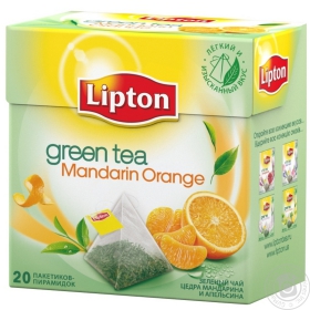 Чай зелений з цедрою цитрусових Lipton 12х20*36гр