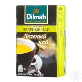 Чай зелений Dilmah пакет з/я 2г*25шт