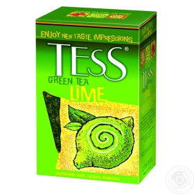 Чай зелений крупнолистовий Lime Лимон Tess 100г