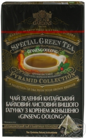 Чай зелений Sun Gardens Ginseng Oolong рyramid сollect 20*2,5г