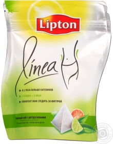 Чай чорний Цитрус Linea Citrus Lipton пакет-пірамідка з/я 0,7г*20шт