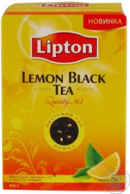 Чай чорний лист. Lemon Lipton 90г
