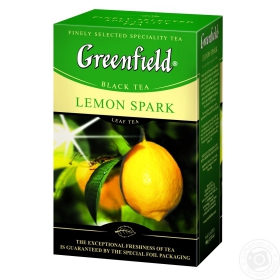 Чай чорний Лимон Спарк Greenfield 100г