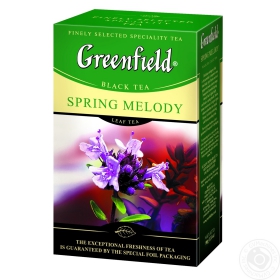 Чай Гринфилд Спринг мелоди травяной с душистыми травами и фруктовым ароматом 100г