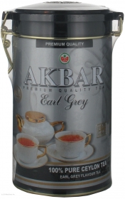 Чай чорний середньолистовий Earl Grey Акбар з/б 225г