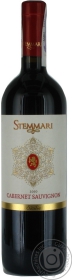 Вино червоне напівсухе Cabernet Sauvignon Sicilia IGT Stemmari Mezzacorona 0,75л